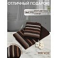 Полотенце банное 50х90 см, 100% хлопок, 420 г/м2, жаккард, Зиг-заг, Silvano, коричневое, Турция, D50-9 - фото 6