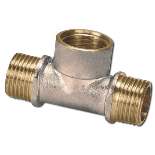 Тройник 1/2&quot;, ш-г-ш, латунь, Frap