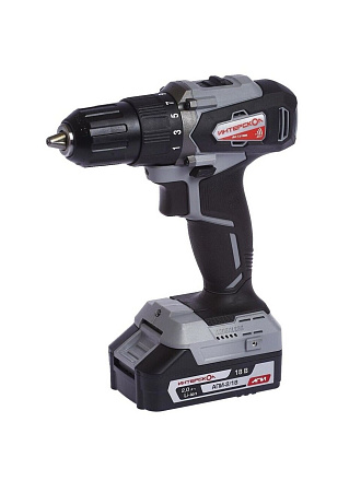 Дрель-шуруповерт аккумуляторный, Интерскол, ДА-13/18ВК, бесщеточный, 18 В, 2*2,0Ач, кейс, 575.2.2.70