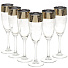 Набор для спиртного 13 предметов, стекло, бокал для шампанского 6 шт, стопка 6 шт, с баром, Glasstar, Барокко, B_GN1_1687_22 - фото 2