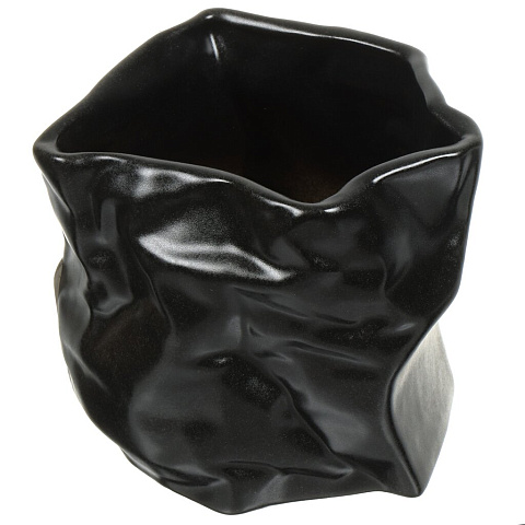 Кашпо керамика, черное, Креатив 1 Сорт, 10 001 269
