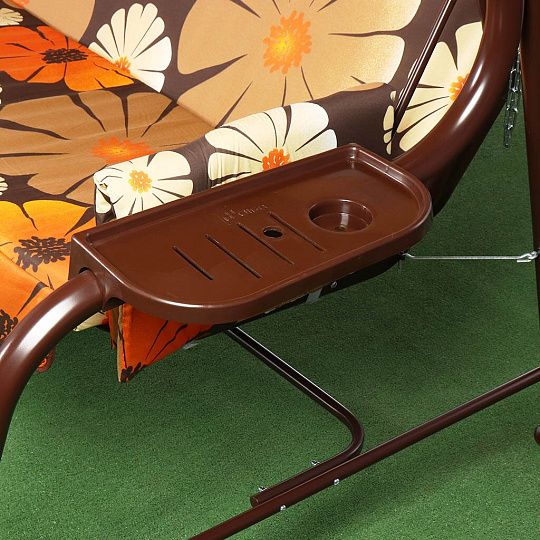 Качели садовые 3-местные, 221х135х174 см, 320 кг, Olsa, Сиена, с москитной сеткой, с903, металл