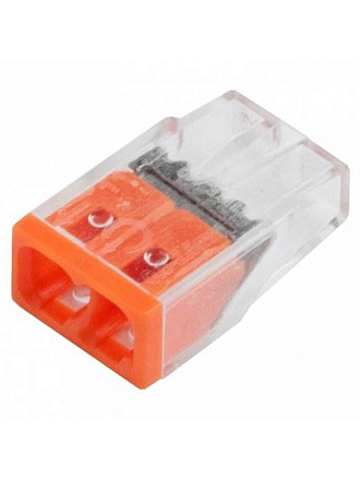Клемма строительно-монтажная, СМК, прозрачная, 2-проводная, 0.5-2.5 мм², General Lighting Systems, 800486