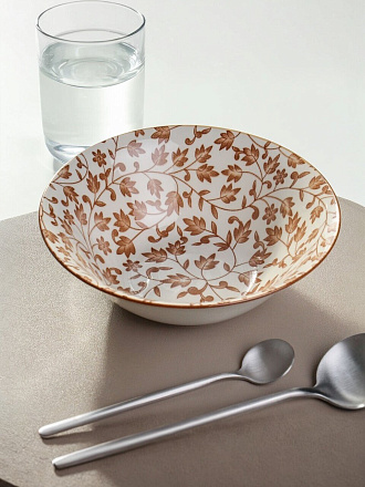 Салатник керамика, круглый, 18 см, 0.6 л, глазурь, Pollen, Daniks