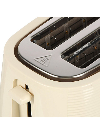 Тостер Brayer, 2116BR, пластик, 1080 Вт, механический, 7 степеней прожарки, бежевый