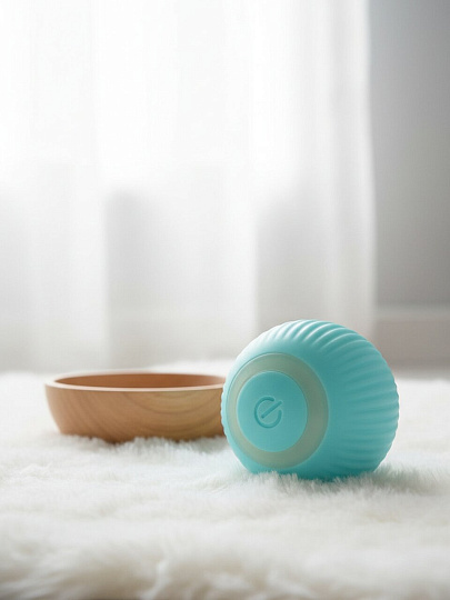 Игрушка-мяч для животных светящийся, USB, 4.3 см, Y4-11433