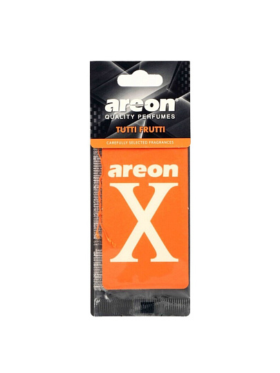 Ароматизатор в машину подвесной, сухой, Areon, X-Version Тутти-Фрутти, 704-AXV-016