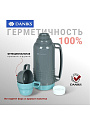 Термос пластик, 1.8 л, Daniks, колба стекло, серый, CA-180 - фото 3