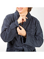 Халат мужской, махровый, 100% хлопок, темно-серый, XXL-XXXL, 56-58, Silvano - фото 8