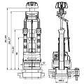 Клапан для бачка унитаза нижний, 1/2&amp;quot;, пластик, белый, сливной, Инкоэр, СБкпм-Б Р - фото 2