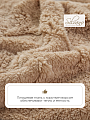 Плед 2-спальный, 180х200 см, велсофт жаккард, 100% полиэстер, Silvano, Соты, бежевый, 180/010-UYUT/LA - фото 4