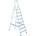 Стремянка 1 секция, 8 ступеней, алюминий, 2.48 м, 150 кг, Сибртех, 97718