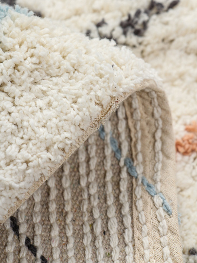 Коврик для ванной, 0.5х0.8 м, 100% хлопок, серые ромбы с кисточками, Silvano, Лиона