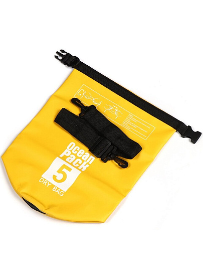 Гермомешок 5 л, 37.5х30 см, в ассортименте, с плечевым ремнем, T2023-045