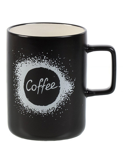 Кружка керамика, 410 мл, Блэк кофе, B060781, в ассортименте