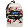Пакет-крышка для хранения продуктов, 5 мкм, на тарелку 26 см, 42 см, 90 шт, прозрачный, Homex, Очень полезные