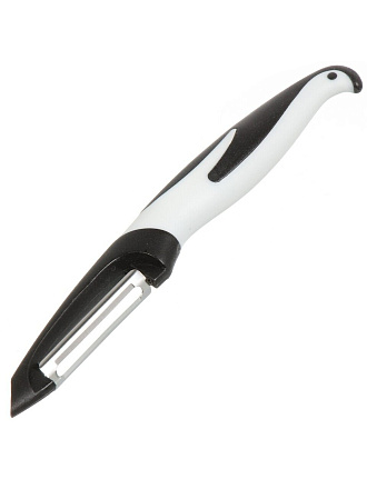 Овощечистка нержавеющая сталь, 18 см, рукоятка пластик, Satoshi, 882-412