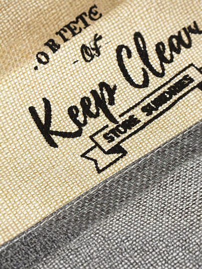 Корзина для хранения, 30х20х15 см, прямоугольная, серо-бежевая, A290101