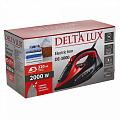 Утюг Delta, DE-3000, 2000 Вт, керамика, вертикальное отпаривание, 1.8 м, черный с красным - фото 6