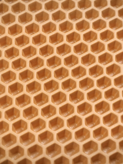 Коврик универсальный, 60х80 см, прямоугольный, EVA, песочный, соты, УК060080