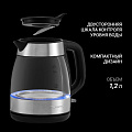 Чайник электрический Polaris, PWK 1211CGL Water Way Prо, 1.2 л, 2200 Вт, скрытый нагревательный элемент, стекло - фото 12