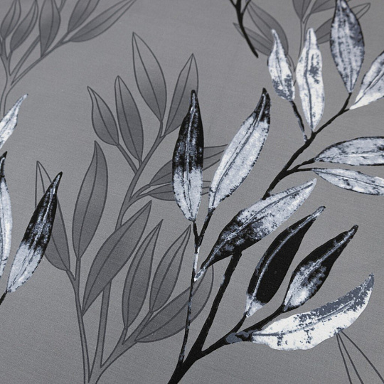 Постельное белье 2-спальное, простыня 215х240 см, 2 наволочки 70х70 см, пододеяльник 175х215 см, Для Snoff, сатин, Рамо 5888-1+4691а-1