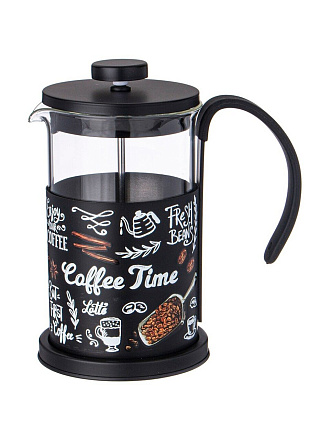Френч-пресс 0.6 л, стекло, Agness, Coffe Time, 894-154