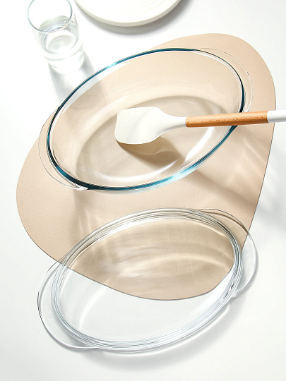 Кастрюля стекло, 4.1 л, 20х33ъ13 см, овальная, Pyrex, Slow cook, 459BC/SB