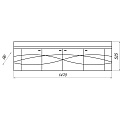 Экран для ванны 1.47х0.53х0.096 м, с рисунком, белый, ЯМебель - фото 2