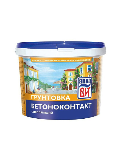 Грунтовка АкваВИТ, Бетоноконтакт, 10 л, ВАК-02-Б, сцепляющая