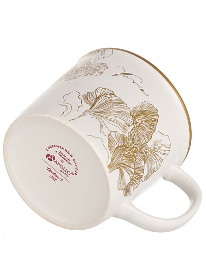 Кружка фарфор, 370 мл, Genio Flora, Apollo, FLO-370