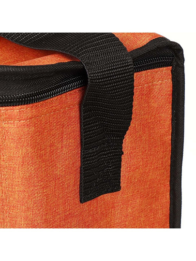 Термосумка 15 л, 31х17х28 см, полиэстер, алюминий, прямоугольная, терракотовая, UV-007/1