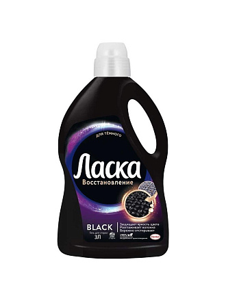 Гель для стирки Ласка, 3 л, для темного белья, Эффект восстановления