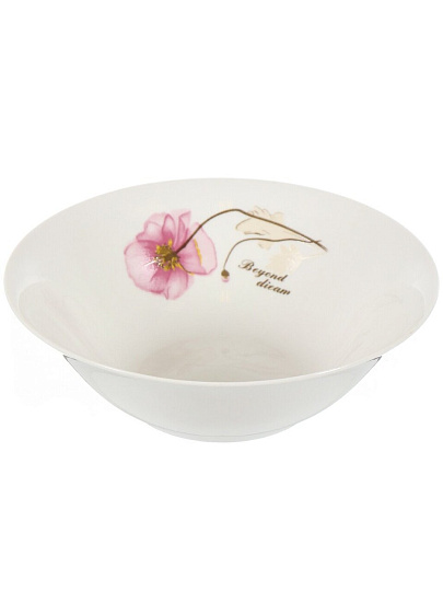 Салатник керамика, круглый, 18х5 см, 0.6 л, Элегия, Daniks