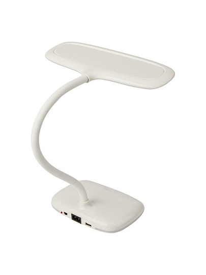 Светильник настольный вращение 360, с USB, белый, Rexant, Baoli, 75-0222