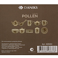 Сахарница 500 мл, доломит, 11.2х11.2х11 см, с ложкой, Daniks, Pollen - фото 6