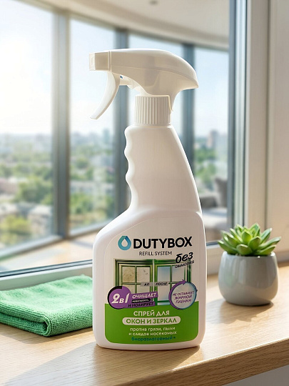 Средство для стекол и зеркал Dutybox, Эко, 500 мл, с курком, db-1222
