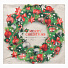 Наволочка декоративная Рождественский венок, 100% лен, 43 х 43 см, T2020-77 - фото 2