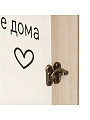 Ключница Дом, 19.5х25.5х5.8 см, МДФ, металл, 5 крючков, A200175 - фото 3