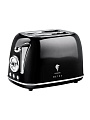 Тостер Leonord, LE-1903/1 Retro, пластик, нержавеющая сталь, 815 Вт, 2 тоста, 6 степеней прожарки, черный