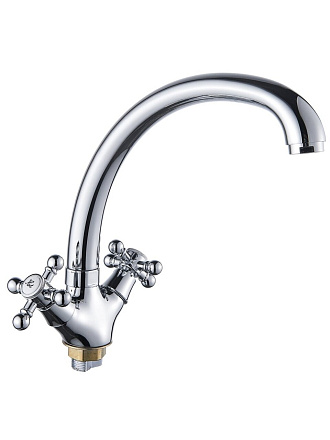 Смеситель для кухни, Эверест, с кран-буксой, хром, B42-333