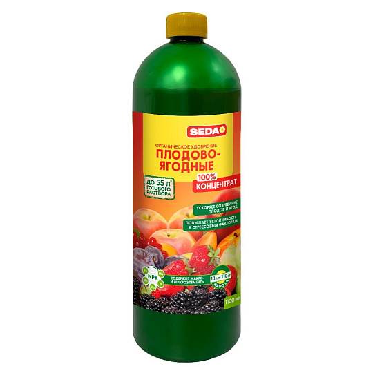 Удобрение для плодово-ягодных, орган, жидкое, 1,1л, SEDA