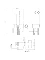 Смеситель для биде, Rossinka, с картриджем, хром, X25-53 - фото 2