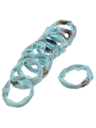 Штора для ванн 180х180 см, ПЭ, Небесно-голубой однотонный, с кольцами, Y4-11143