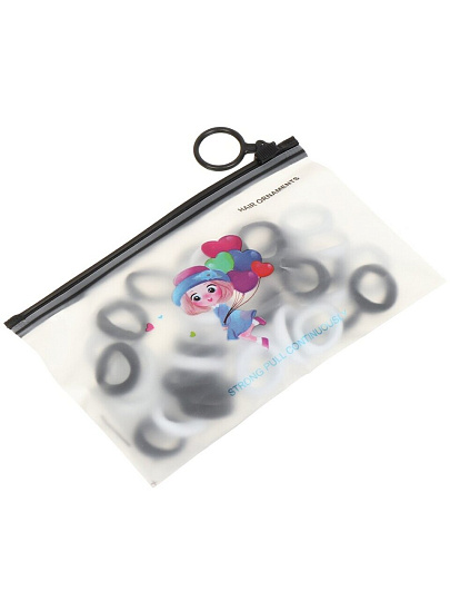 Резинка для волос 40 шт, полиэстер, TS03-08