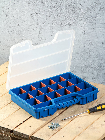 Ящик-органайзер для инструмента, 39х6 см, пластик, Bartex, 2780355032