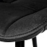 Стул 580х510х830 мм, сиденье квадратное, велюр, на саморезах, АV 405-H65-08(П), опора полубарн, черный глянец - фото 5