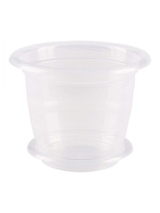 Горшок для цветов пластик, 1 л, 15.5х15.5х12.3 см, для орхидей, Альтернатива, М7686