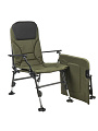 Кресло складное 120х55х40 см, с подставкой для ног и подлокотниками, карповое, 150 кг, DS-C03 - фото 8