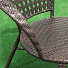 Мебель садовая Отдых, коричневая, стол, 55х55 см, 2 кресла, Y6-1801 - фото 4